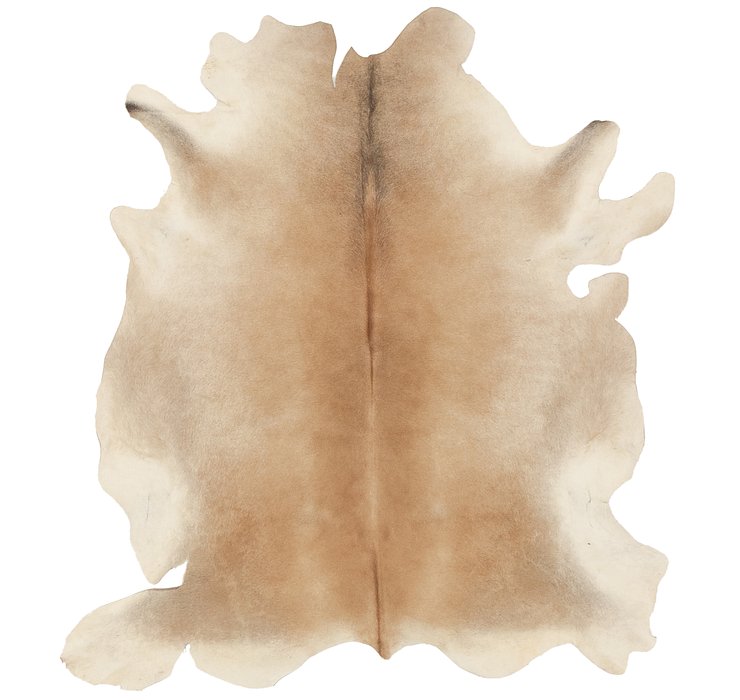 5' 3 x 5' 8 Cowhide Square Rug
