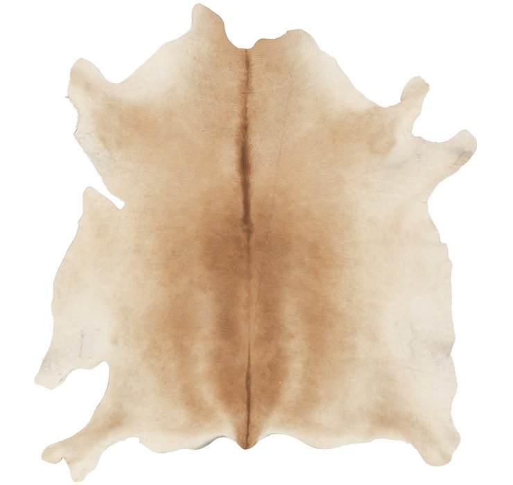 5' x 5' 3 Cowhide Square Rug