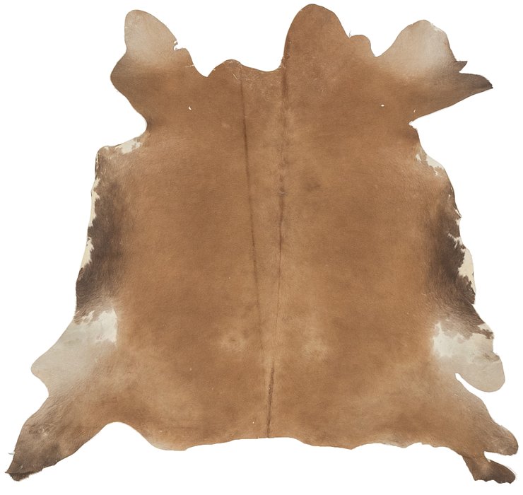 5' 2 x 6' 2 Cowhide Square Rug