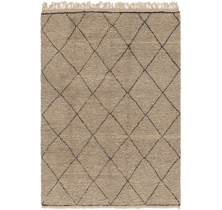 HandKnotted 6' 9 x 9' 9 Moroccan Rug
