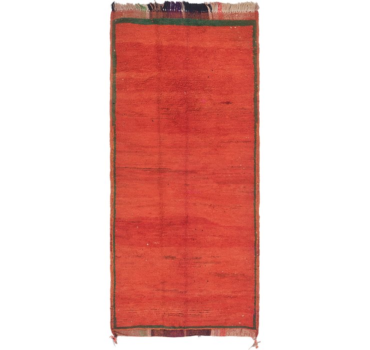 3' 7 x 7' 6 Moroccan Runner Rug