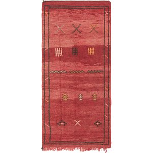 3' 3 x 7' 3 Moroccan Runner Rug