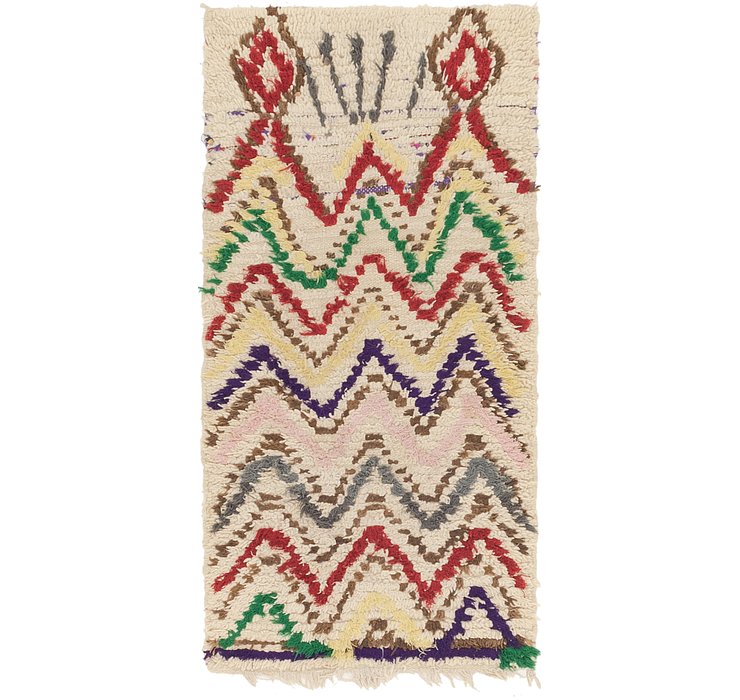 2' 7 x 5' 5 Moroccan Rug