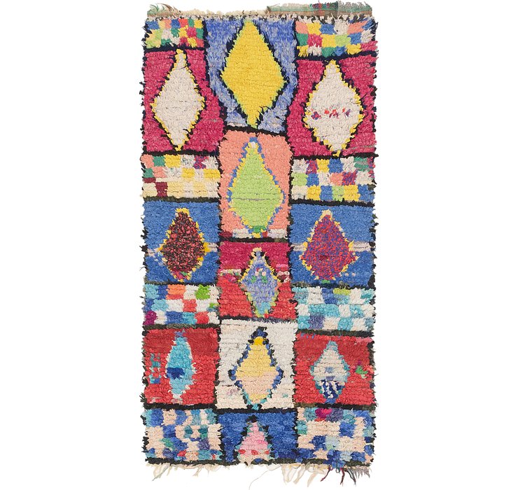 3' 4 x 7' Moroccan Runner Rug