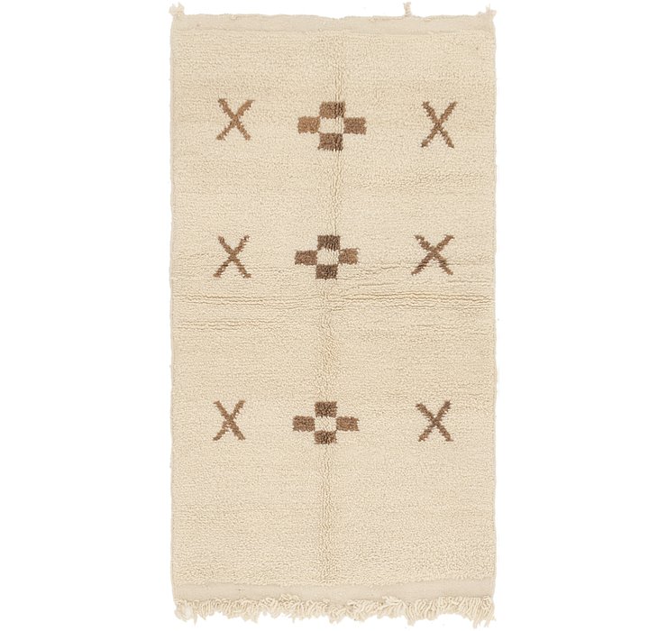HandKnotted 2' 9 x 5' 2 Moroccan Rug