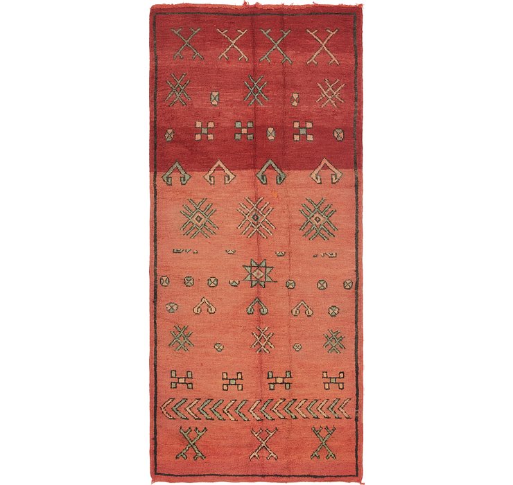 3' 10 x 9' Moroccan Runner Rug