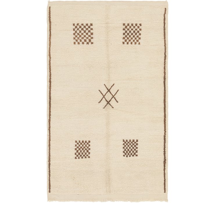 5' x 6' 4 Moroccan Rug