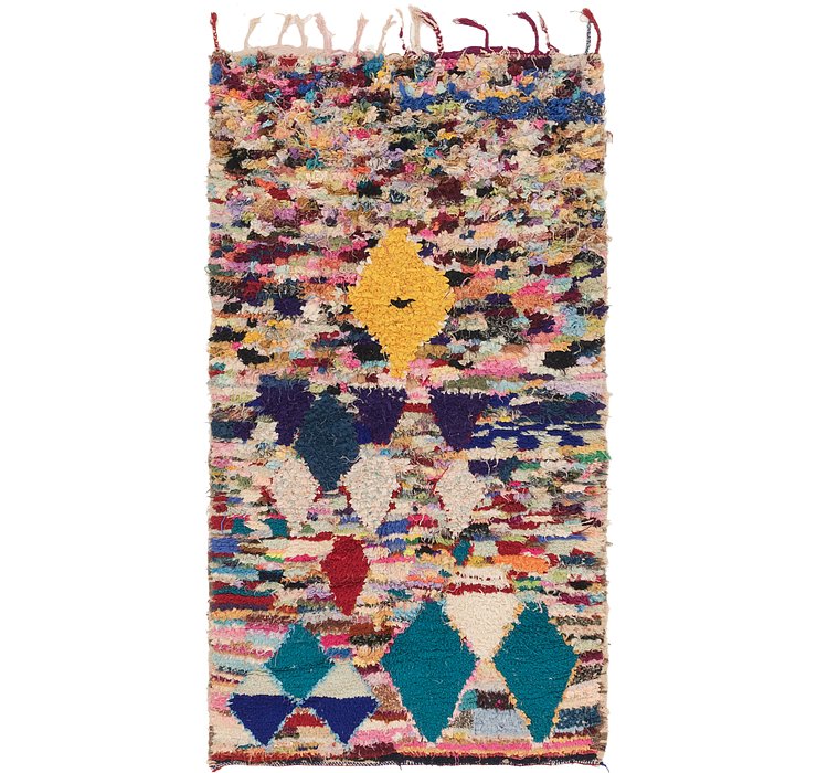 3' 10 x 7' 4 Moroccan Runner Rug