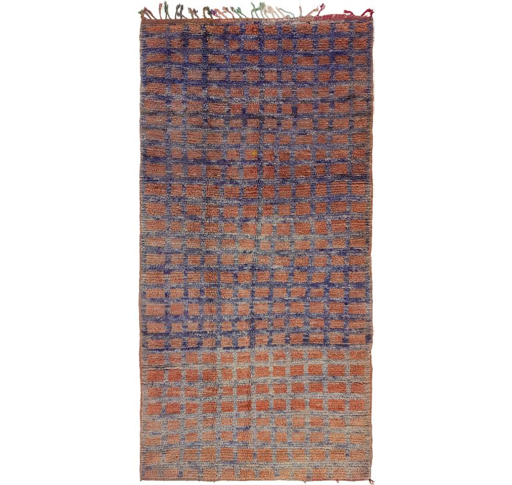 4' 4 x 8' 9 Moroccan Runner Rug