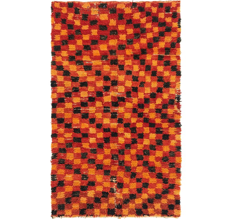 HandKnotted 4' 6 x 7' 8 Moroccan Rug