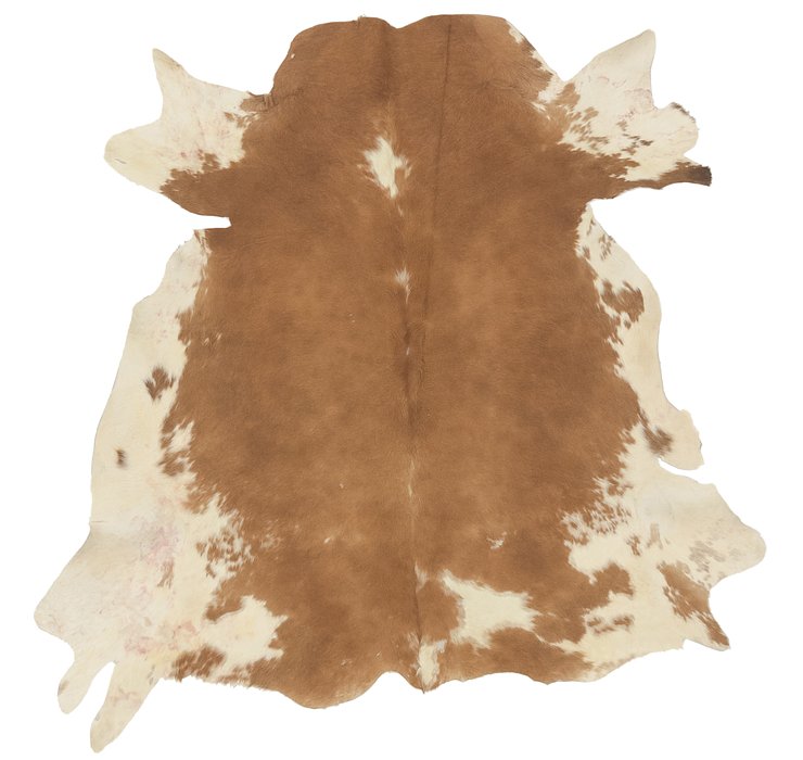 5' 7 x 6' 2 Cowhide Square Rug