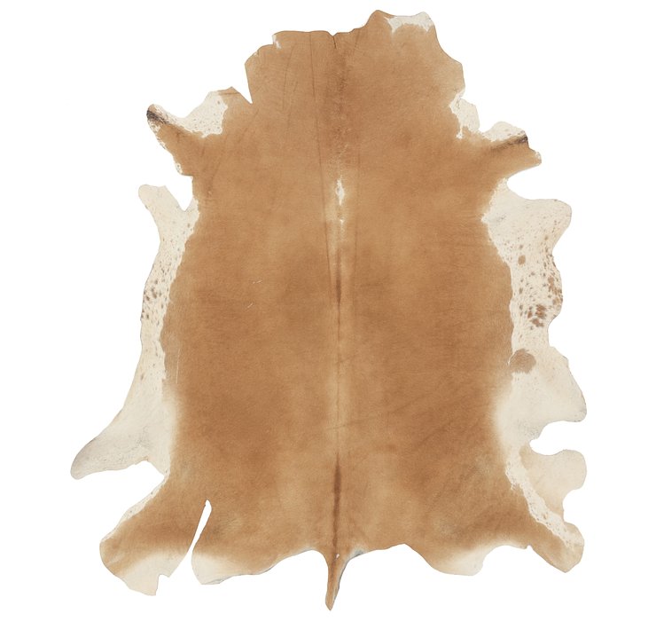 5' 7 x 6' 2 Cowhide Square Rug