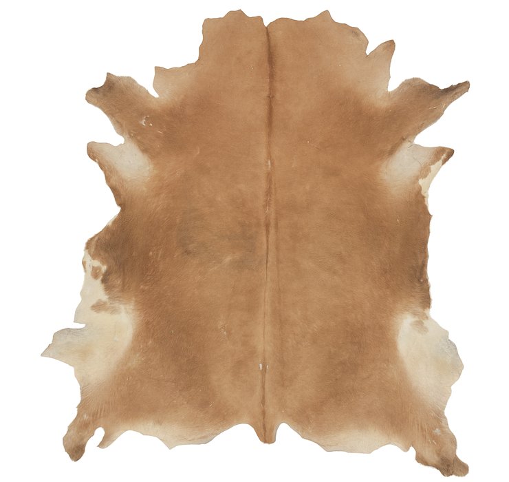 6' 7 x 6' 9 Cowhide Square Rug