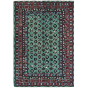 5' 6 x 7' 10 Afghan Akhche Rug
