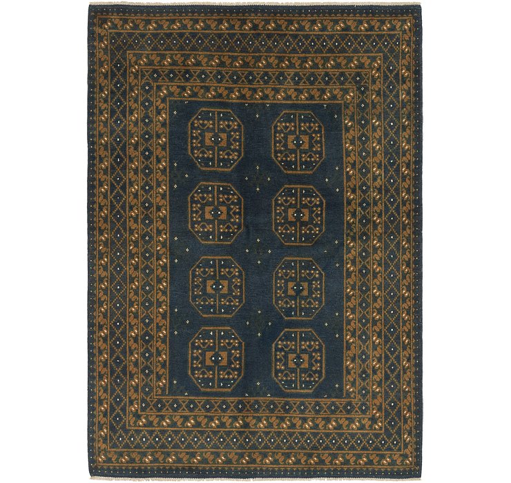 5' 7 x 8' Afghan Akhche Rug