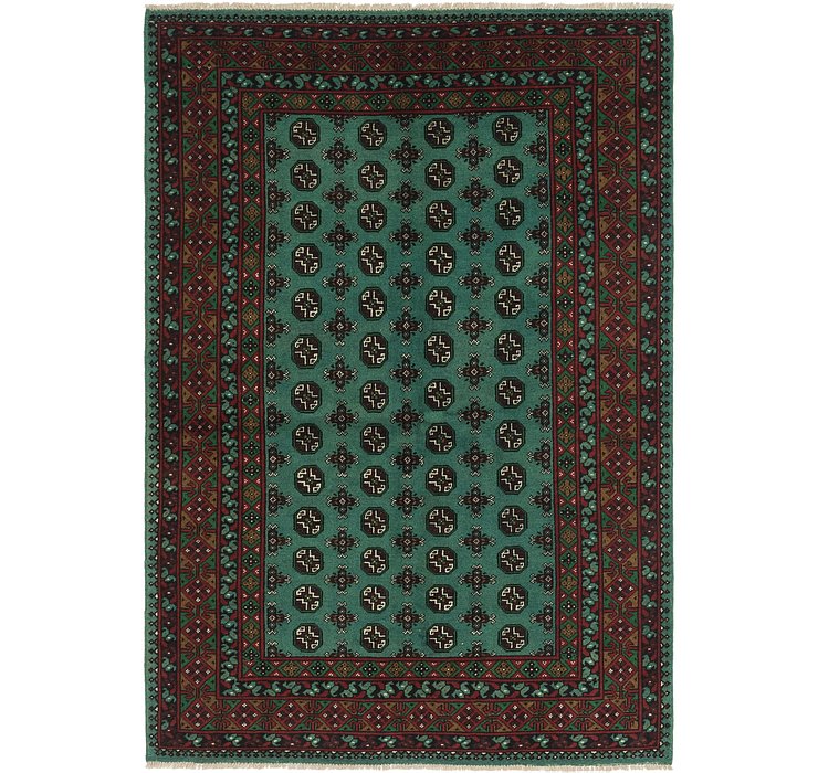 5' 5 x 7' 10 Afghan Akhche Rug