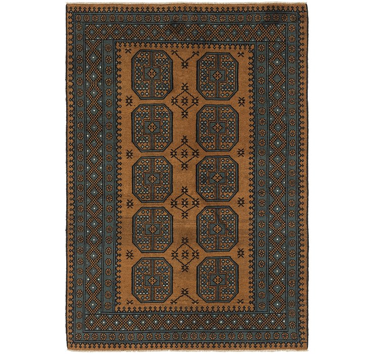 5' 4 x 7' 10 Afghan Akhche Rug