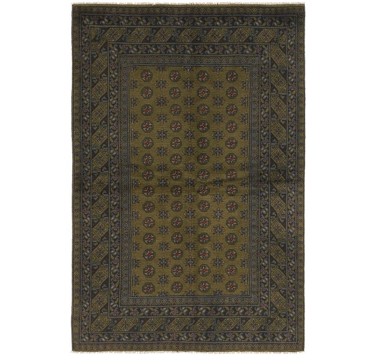 5' 4 x 8' 2 Afghan Akhche Rug