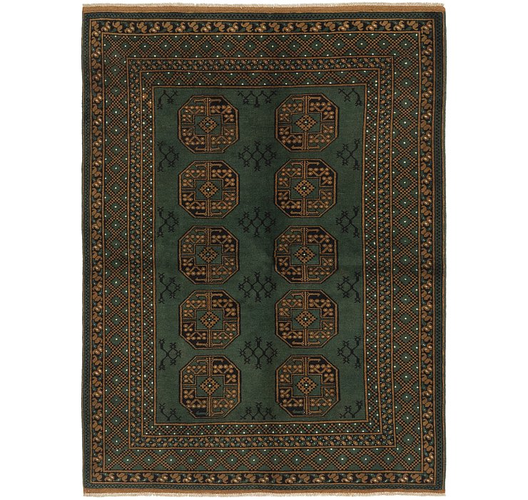 5' 7 x 7' 9 Afghan Akhche Rug