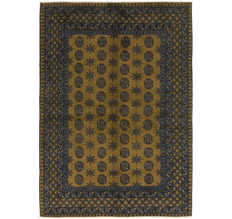 5' 3 x 7' 10 Afghan Akhche Rug