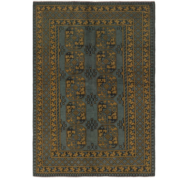 5' 5 x 7' 10 Afghan Akhche Rug