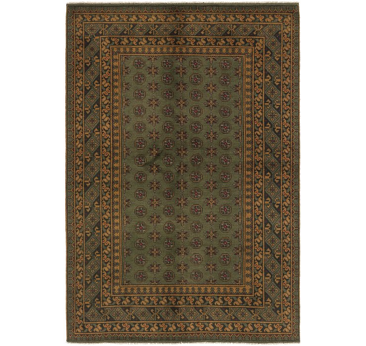 5' 5 x 8' Afghan Akhche Rug