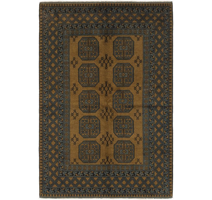 5' 4 x 8' 2 Afghan Akhche Rug