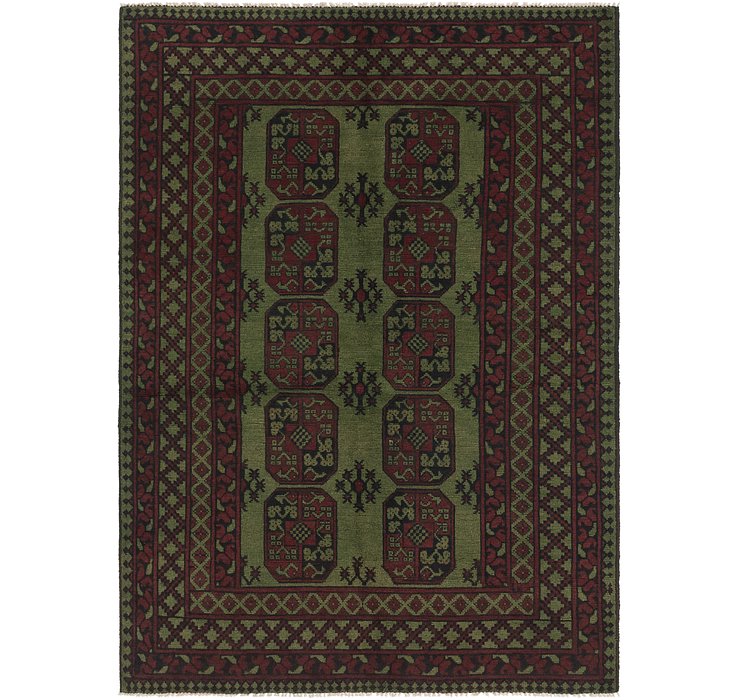 5' 6 x 7' 8 Afghan Akhche Rug