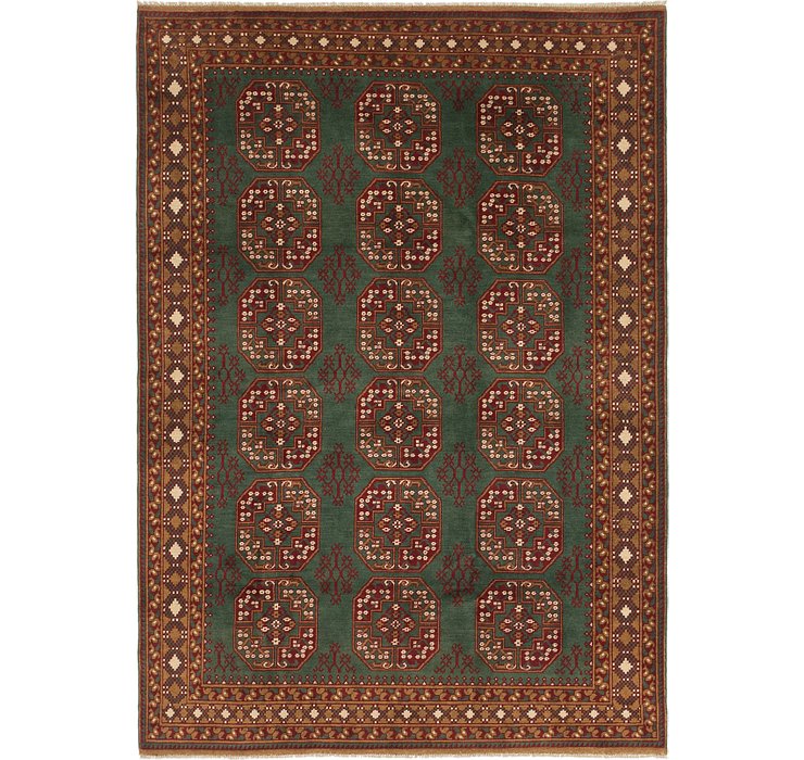 6' 10 x 9' 10 Afghan Akhche Rug