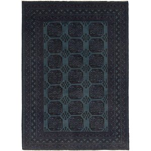6' 8 x 9' 3 Afghan Akhche Rug
