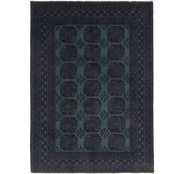 6' 8 x 9' 3 Afghan Akhche Rug