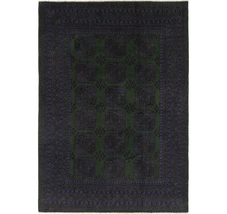 6' 7 x 9' 4 Afghan Akhche Rug