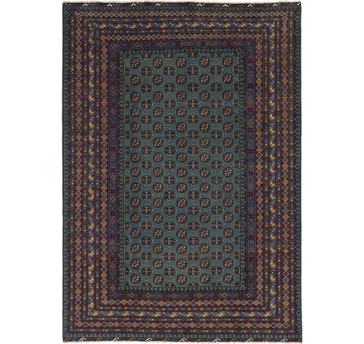 6' 7 x 9' 5 Afghan Akhche Rug
