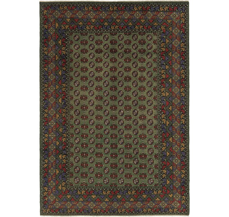 6' 10 x 9' 8 Afghan Akhche Rug