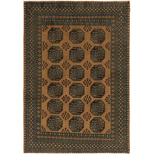 Unique Loom 6' 7 x 9' 4 Afghan Akhche Rug