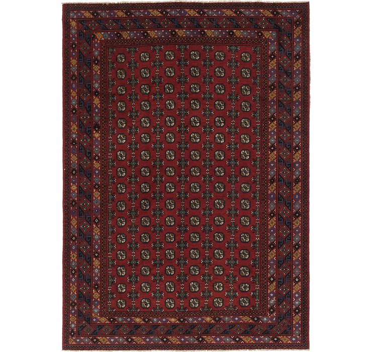 6' 10 x 9' 6 Afghan Akhche Rug