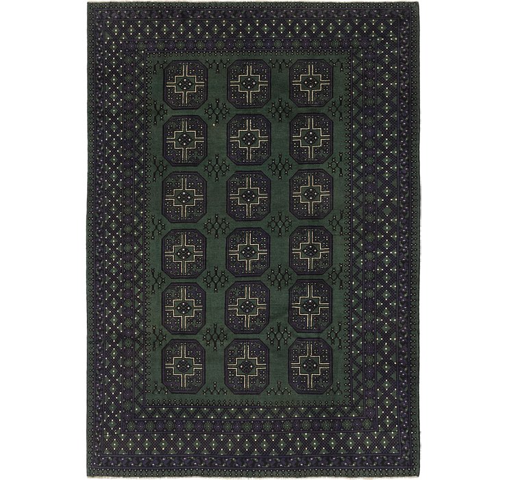 6' 10 x 9' 8 Afghan Akhche Rug