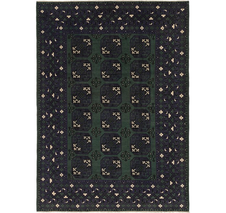 6' 10 x 9' 7 Afghan Akhche Rug