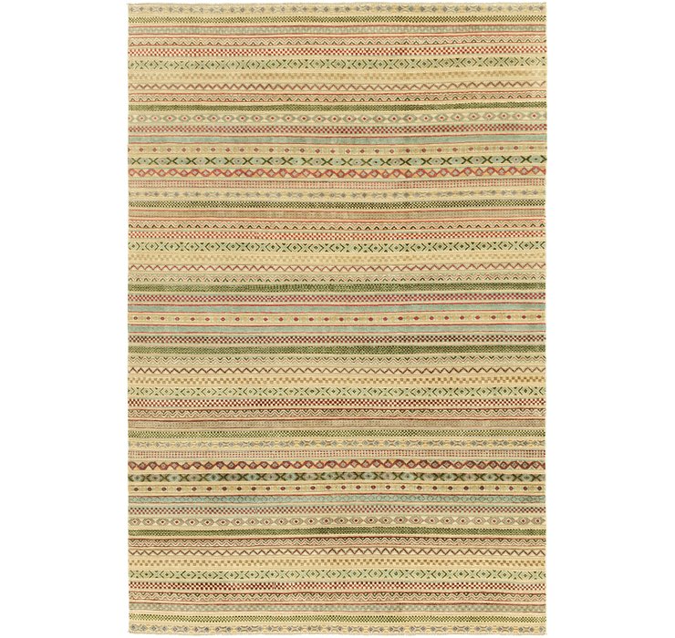 HandKnotted 6' 5 x 9' 10 Modern Ziegler Rug