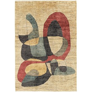 Unique Loom 6' 6 x 9' 7 Modern Ziegler Rug