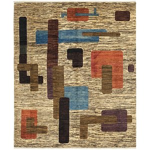 Unique Loom 6' 10 x 8' 4 Modern Ziegler Rug
