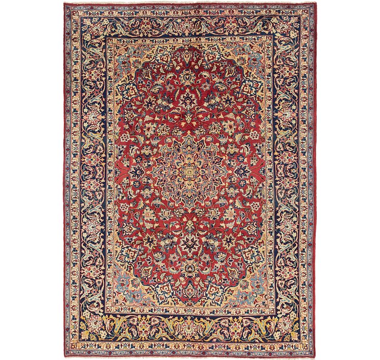 7' x 9' 9 Isfahan Persian Rug