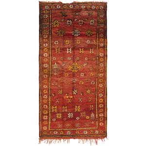 4' 3 x 8' 9 Moroccan Runner Rug