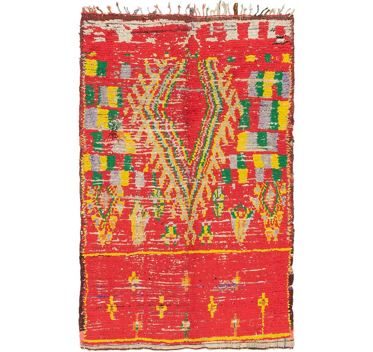 5' x 7' 10 Moroccan Rug