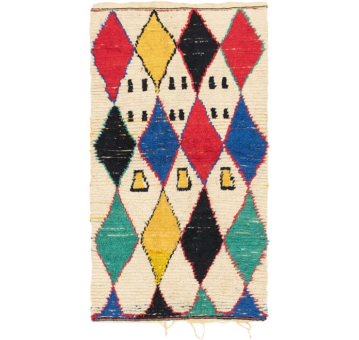 4' 4 x 8' Moroccan Runner Rug