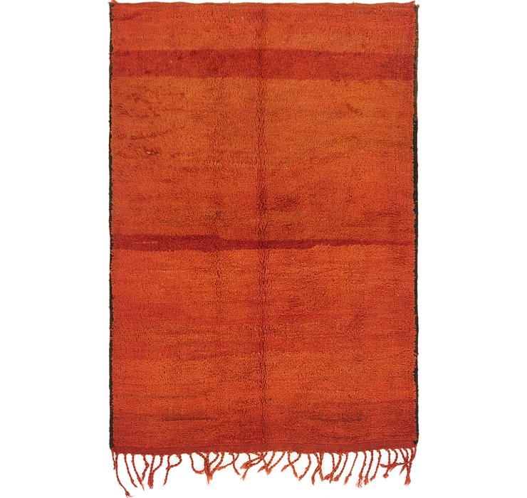 HandKnotted 4' 3 x 6' Moroccan Rug