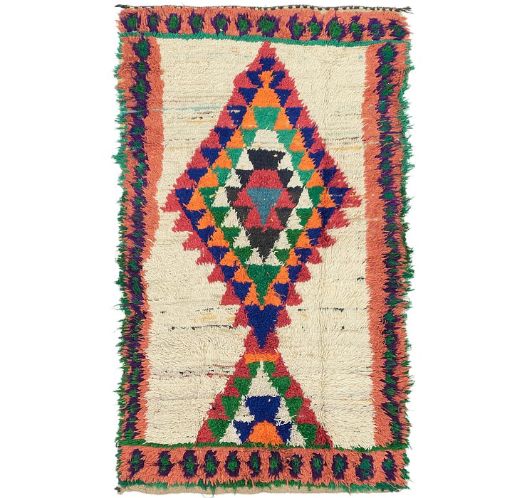 3' 10 x 6' 10 Moroccan Rug