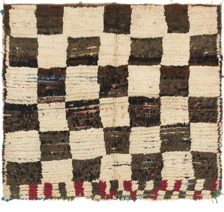 4' 5 x 5' 3 Moroccan Square Rug