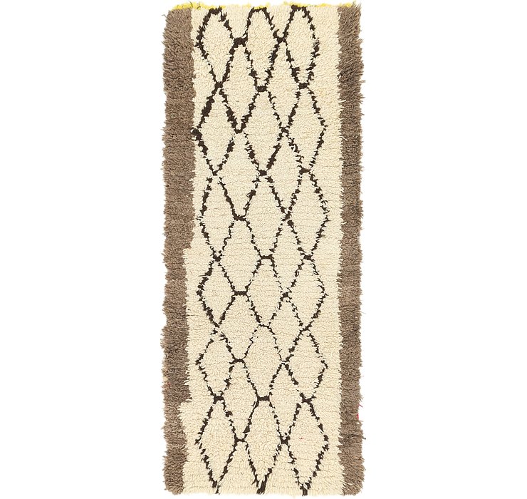 3' x 7' 6 Moroccan Runner Rug