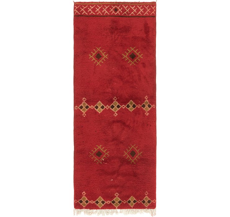 3' x 7' 5 Moroccan Runner Rug